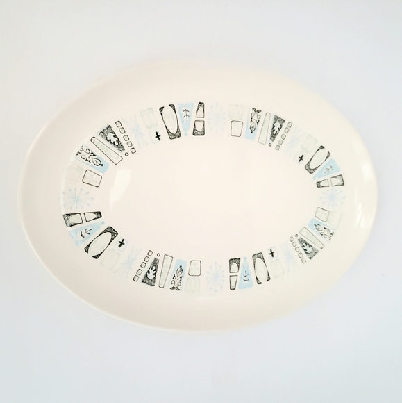 MCM Jamaica Bay Atomic Oval Serving Platter TS&T Colorcraft - Picture 4 of 9